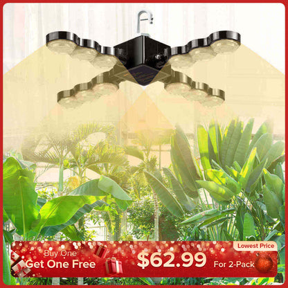 60W LED Grow Light (Folding Wings & With Hook)