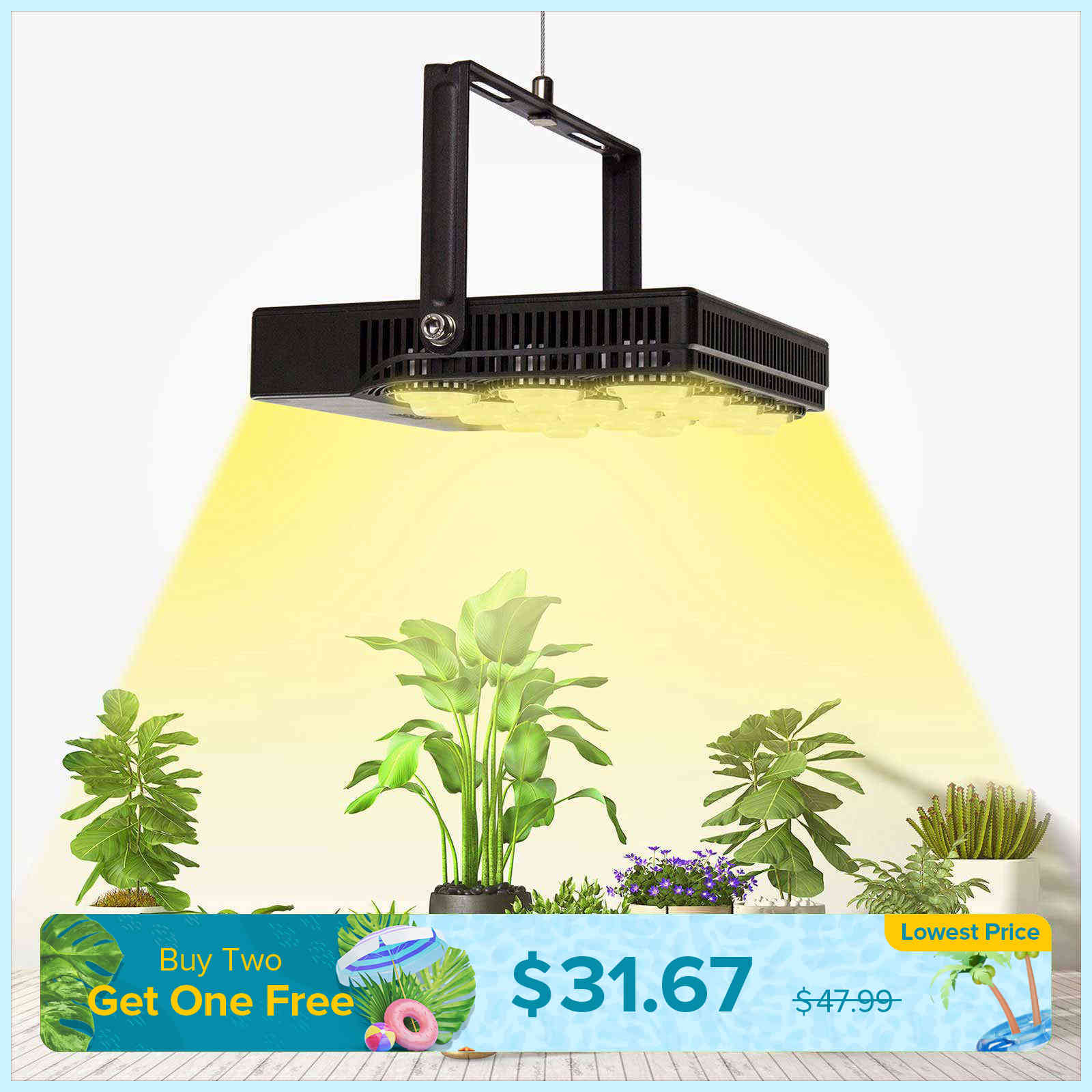 45W LED Grow Light (EU/UK ONLY)