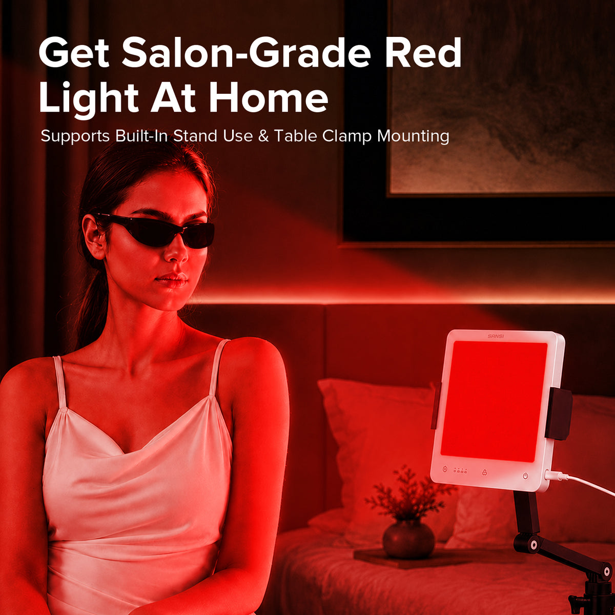SANSI 35W Clip-On Red Light Therapy Panel for Body Face (US ONLY)