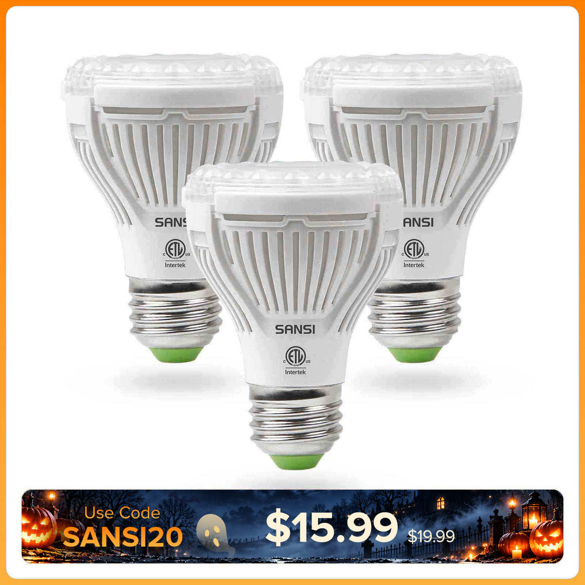 SANSI PAR20 10W LED Grow Light Bulb