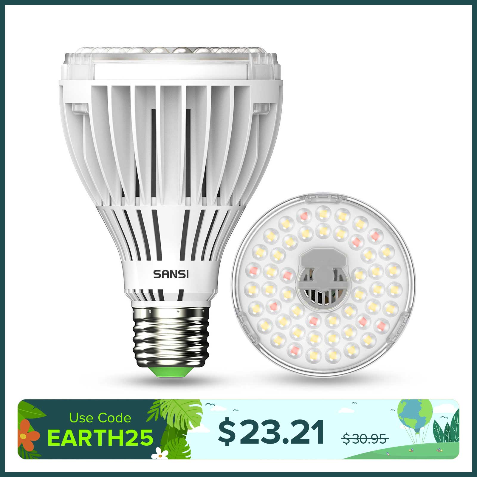 PAR25 30W Led Grow Light Bulb (US ONLY)