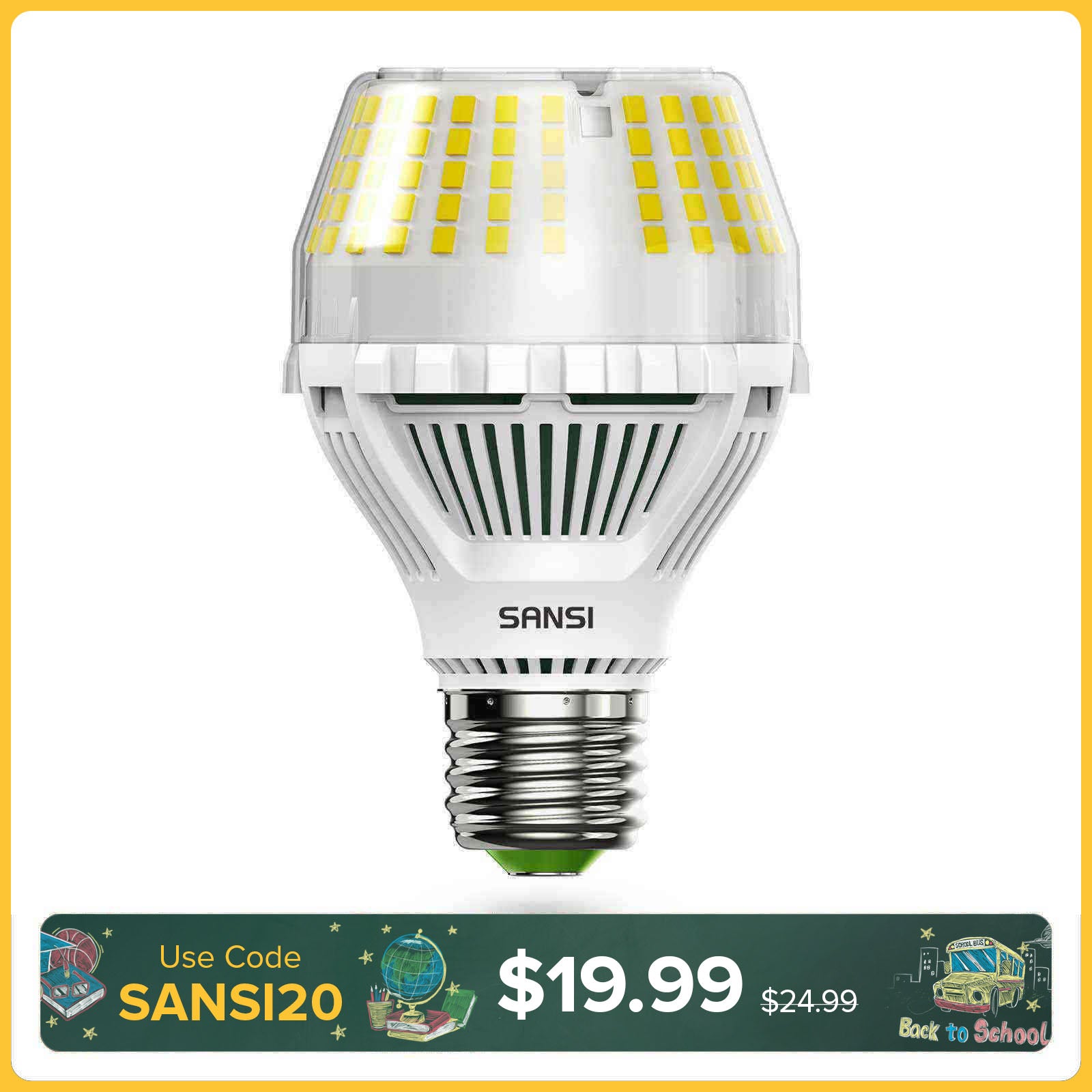 Lampadina LED A19 dimmerabile aggiornata da 17 W 3000 K/5000 K