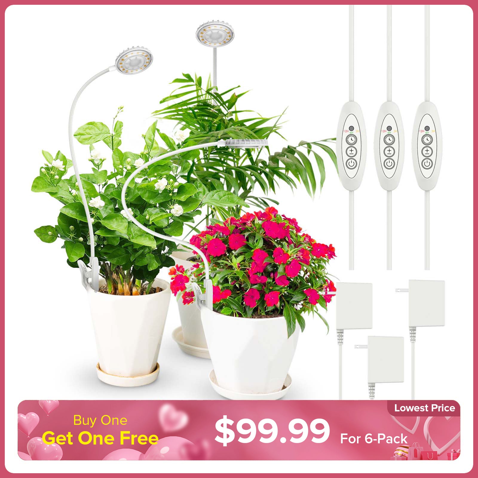 Upgraded 10W Pot Clip LED Grow Light (US ONLY)