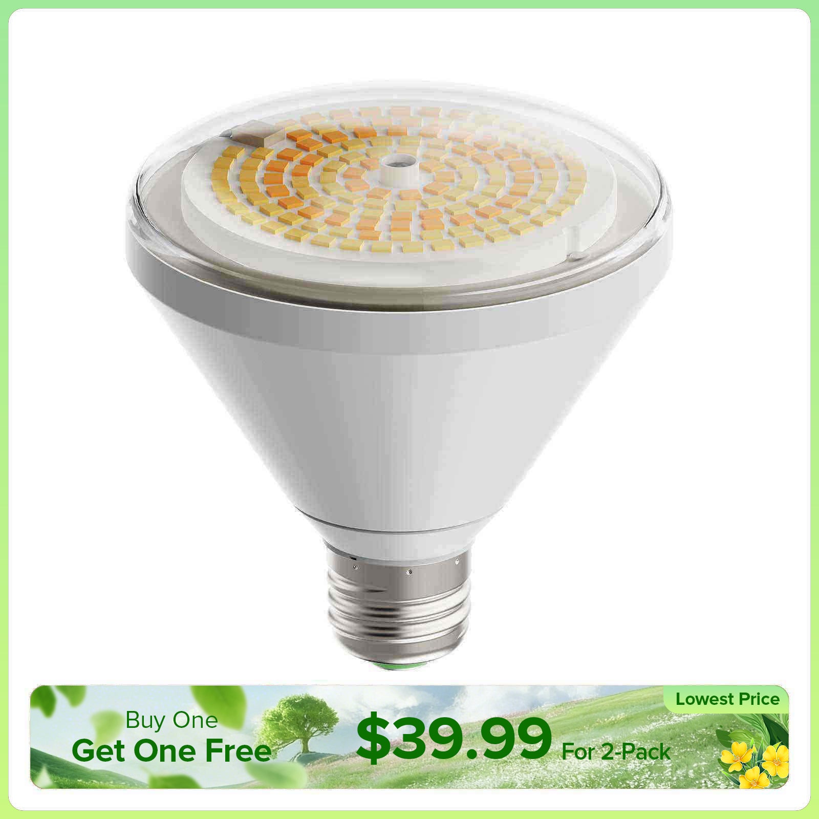 BR30 24W Waterproof LED Grow Bulb