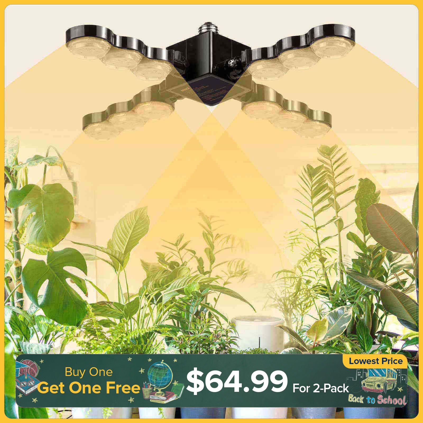 60W LED Grow Light (Folding Wings)(EU/UK ONLY)