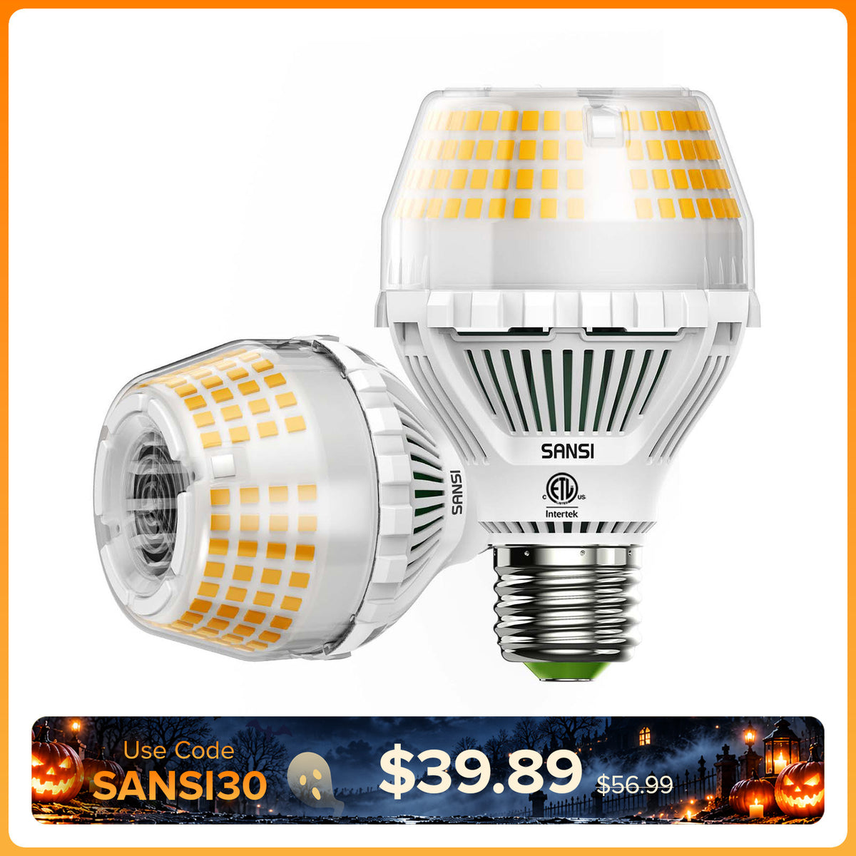 SANSI A19 35W 3000K LED Light Bulb