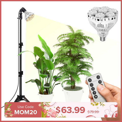 BR30 40W Adjustable Tripod Stand Grow Light with Remote Control (US/CA ONLY)