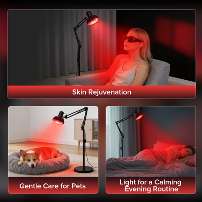 SANSI 32W Red Light Therapy for Body Face with Adjustable Stand(US/CA ONLY)