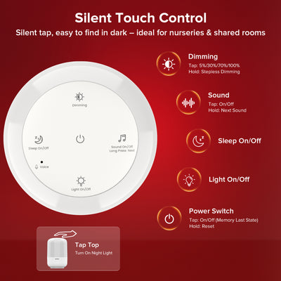SANSI Smart Red Light Therapy Sleep Sound Mechine