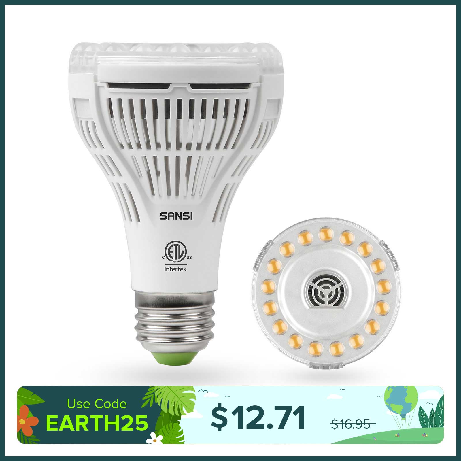PAR25 15W LED Grow Light Bulb