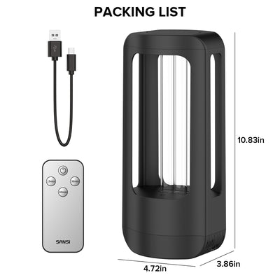 SANSI 18W Cordless UV Light Sanitizer with Remote Control (US ONLY)