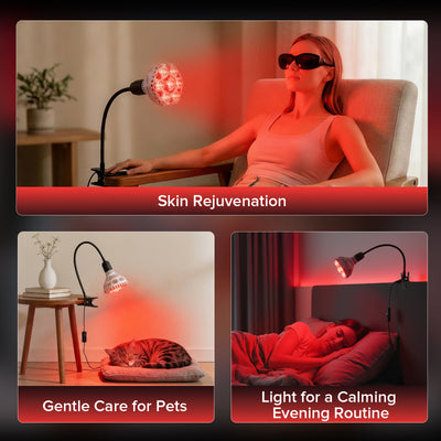 SANSI 32W Red Light Therapy for Body Face with Clip(US/CA ONLY)