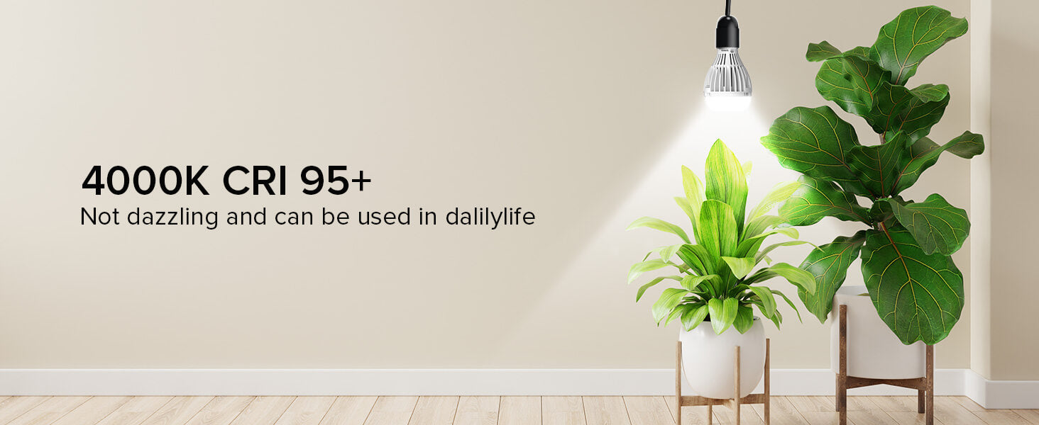 A21 24W LED Grow Light Bulb (US/CA ONLY),4000K CRI95+