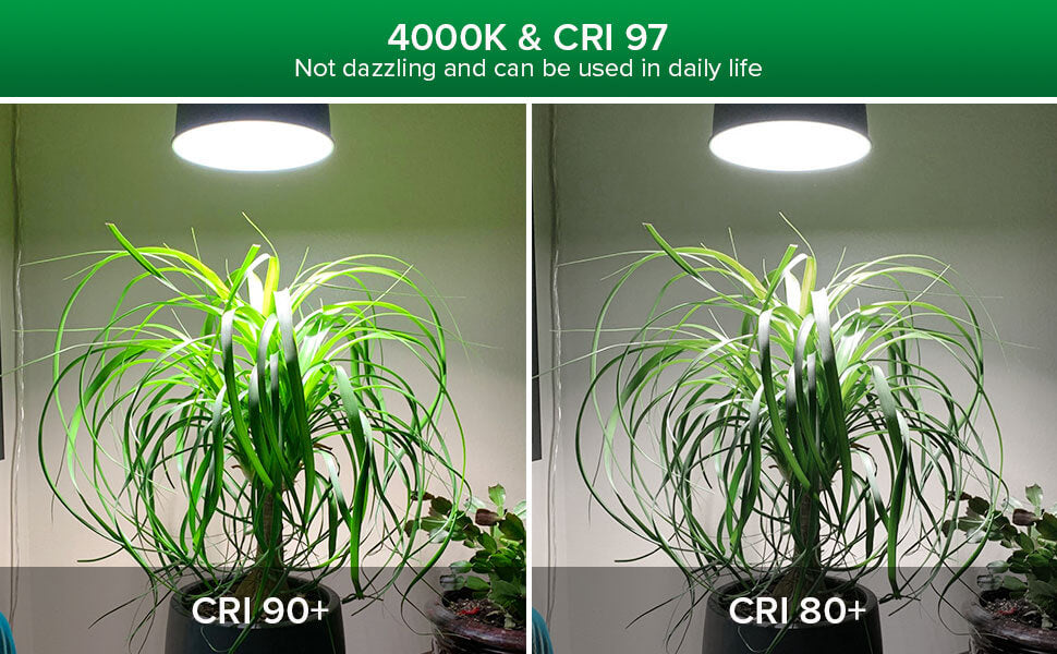 4000K & CRI 97,Not dazzling and can be used in daily life.