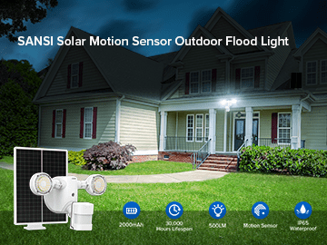 SANSl Solar Motion Sensor Outdoor Flood Light.