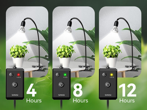 The timing of different times corresponds to the color of the light will be different,4 hours is red, 8 hours is green, 12 hours is yellow.