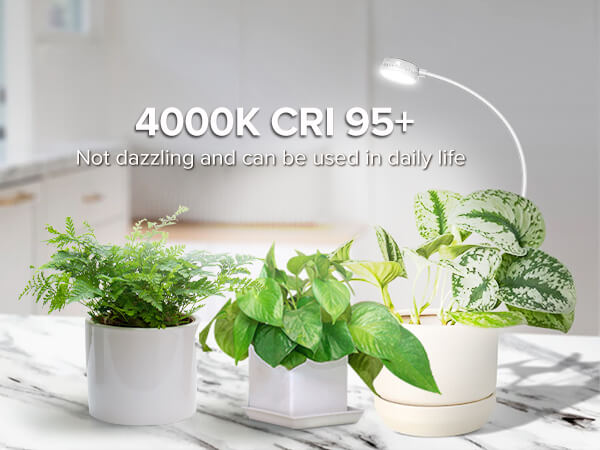 4000K CRI95+,Not dazzling and can be used in daily life.