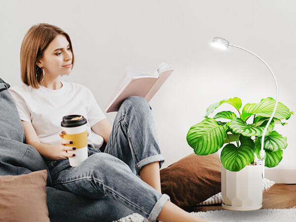 pot clip-on led grow light for home desk 