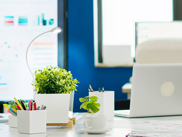 pot clip-on led grow light for office desktop