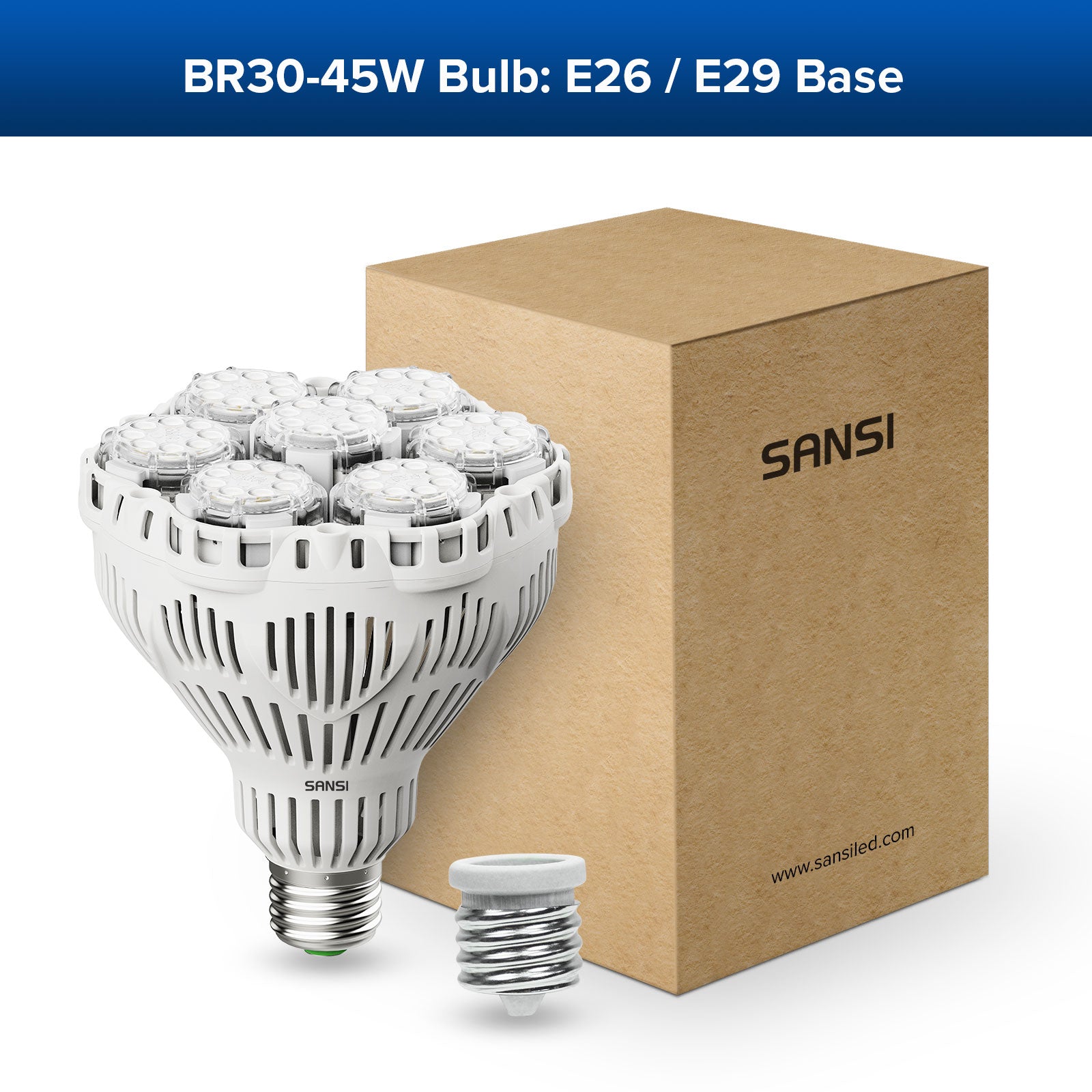 SANSI BR30 45W LED Light Bulb(US/CA ONLY)