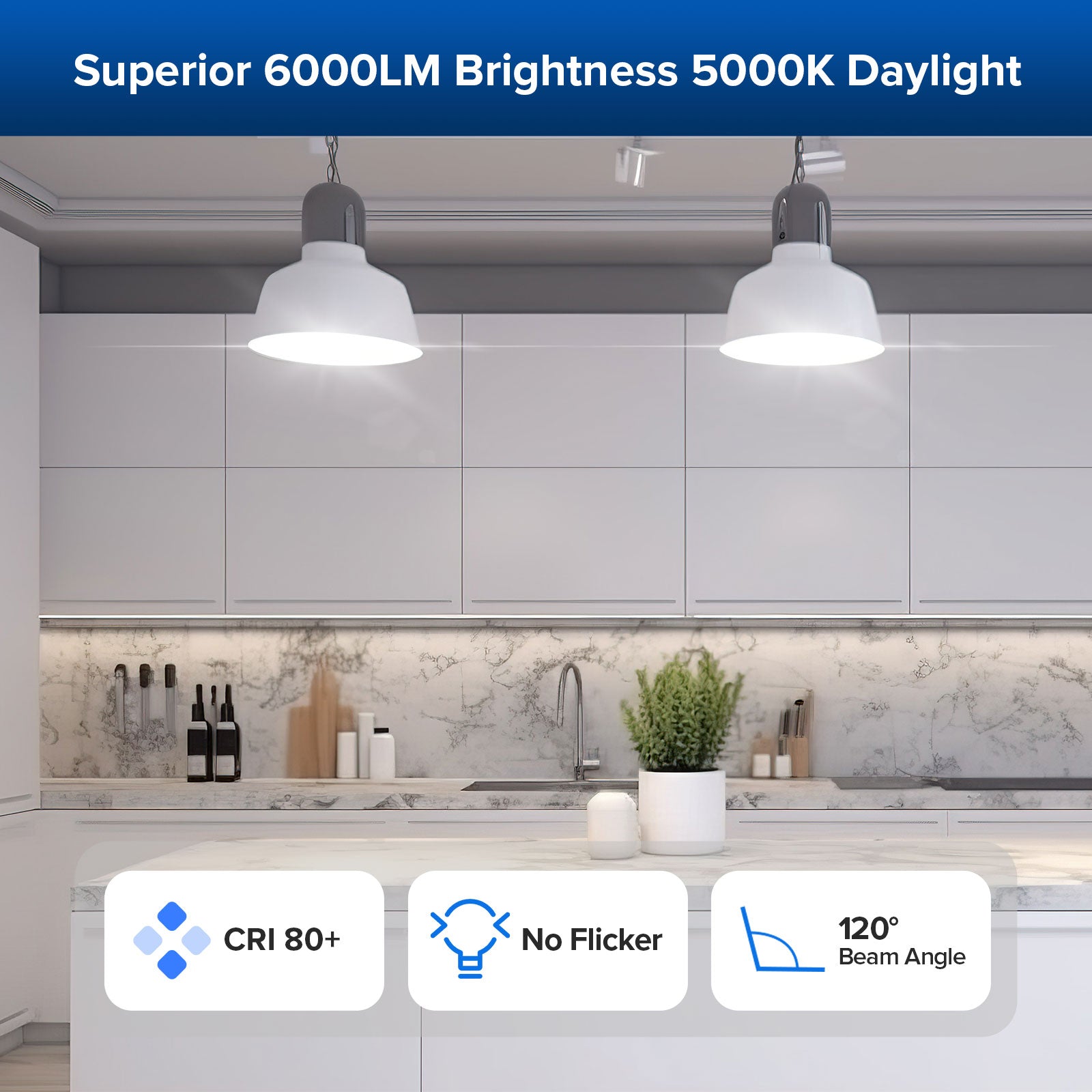 SANSI BR30 45W LED Light Bulb(US/CA ONLY)