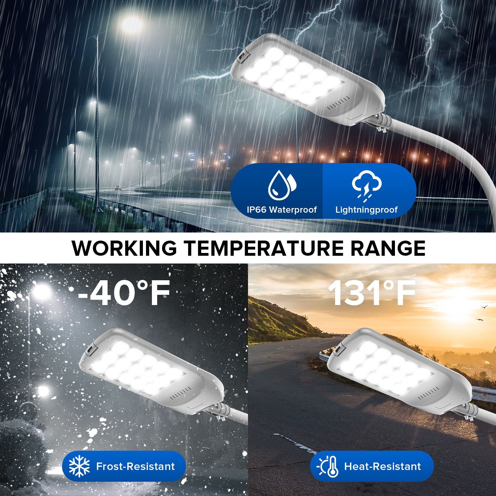 SANSI 300W LED Outdoor Street Light