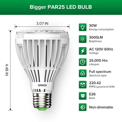 PAR25 30W LED-Wachstumslampe (NUR USA)