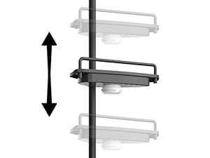 SANSI 20W LED Puck Grow Light with Shelf is height adjustable,move up and down to make room for your plants.