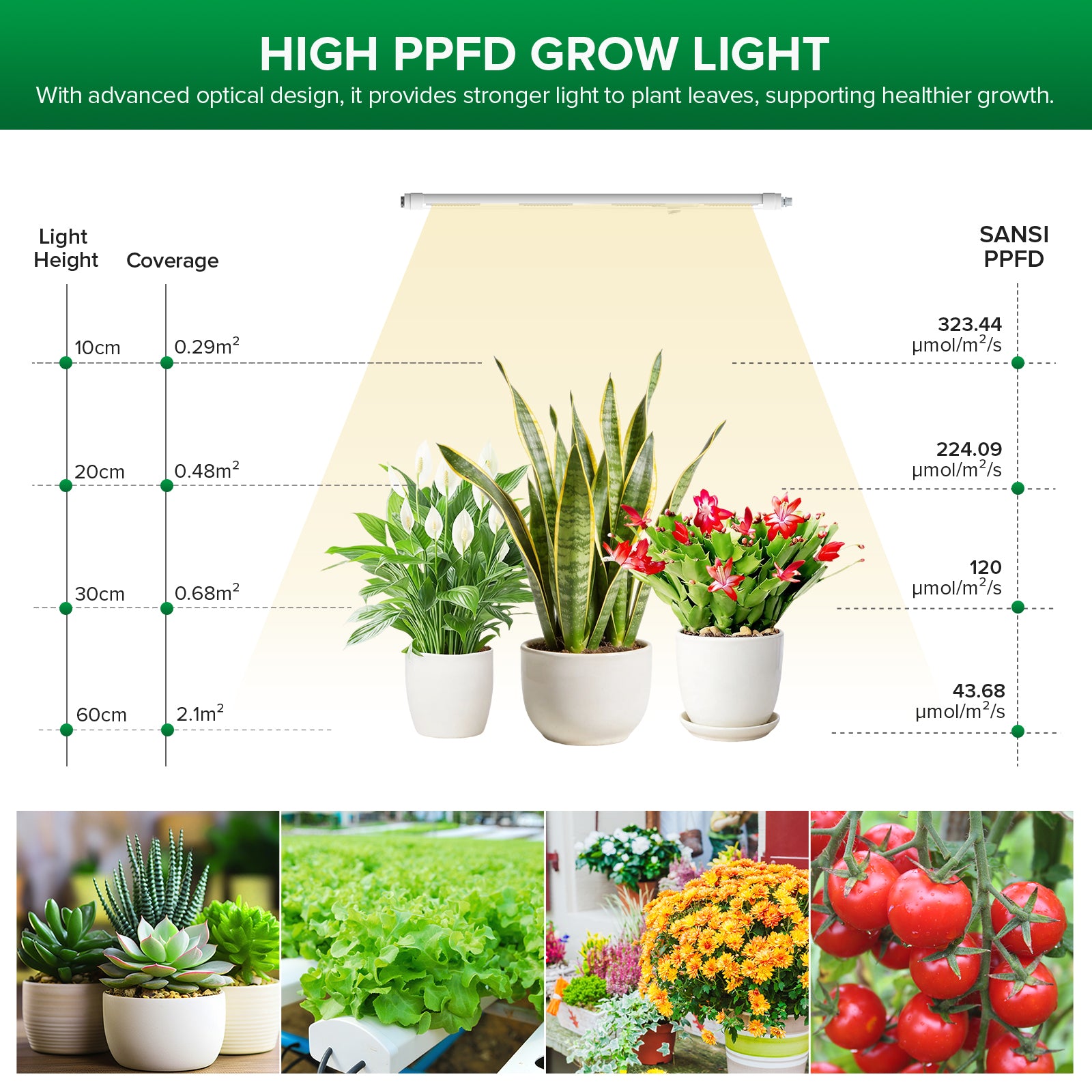 Lampada LED per la coltivazione SANSI T8 25W