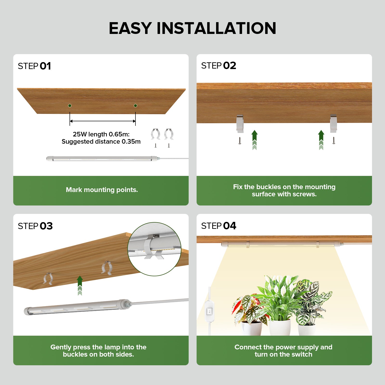 Lampada LED per la coltivazione SANSI T8 25W