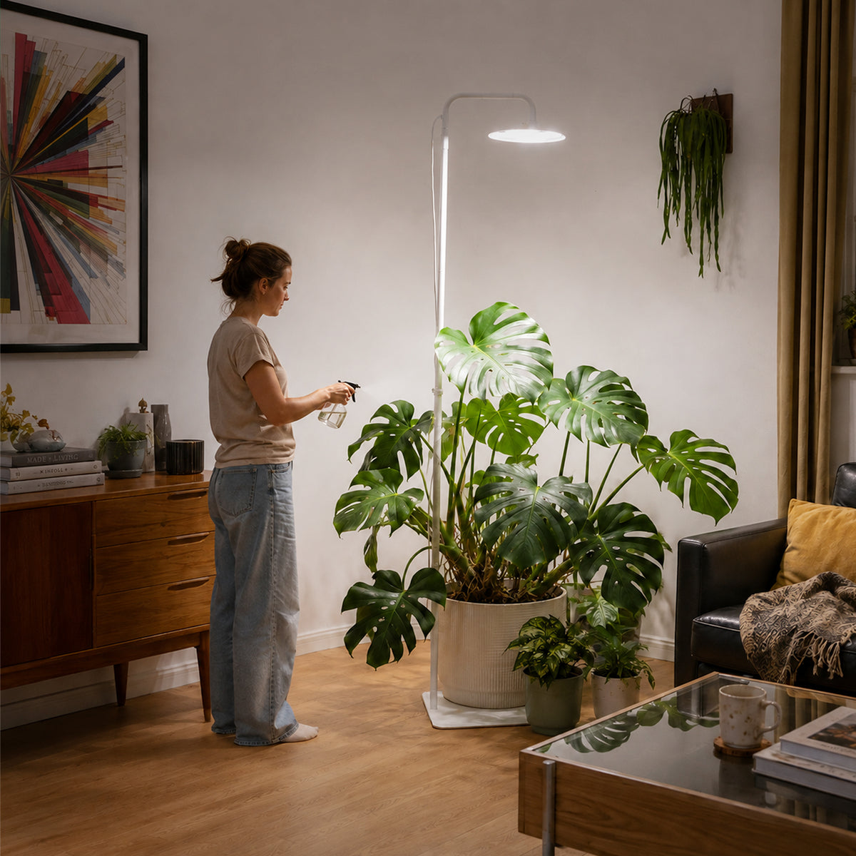 SANSI 100W Tall Standing Grow Light With Remote Control (US/CA ONLY)