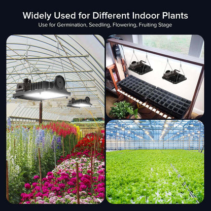 Upgraded Dimmable 70W LED Grow Light for indoor plants with widely used for different indoor plants, Use for Germination, Seedling, Flowering, Fruiting Stage.