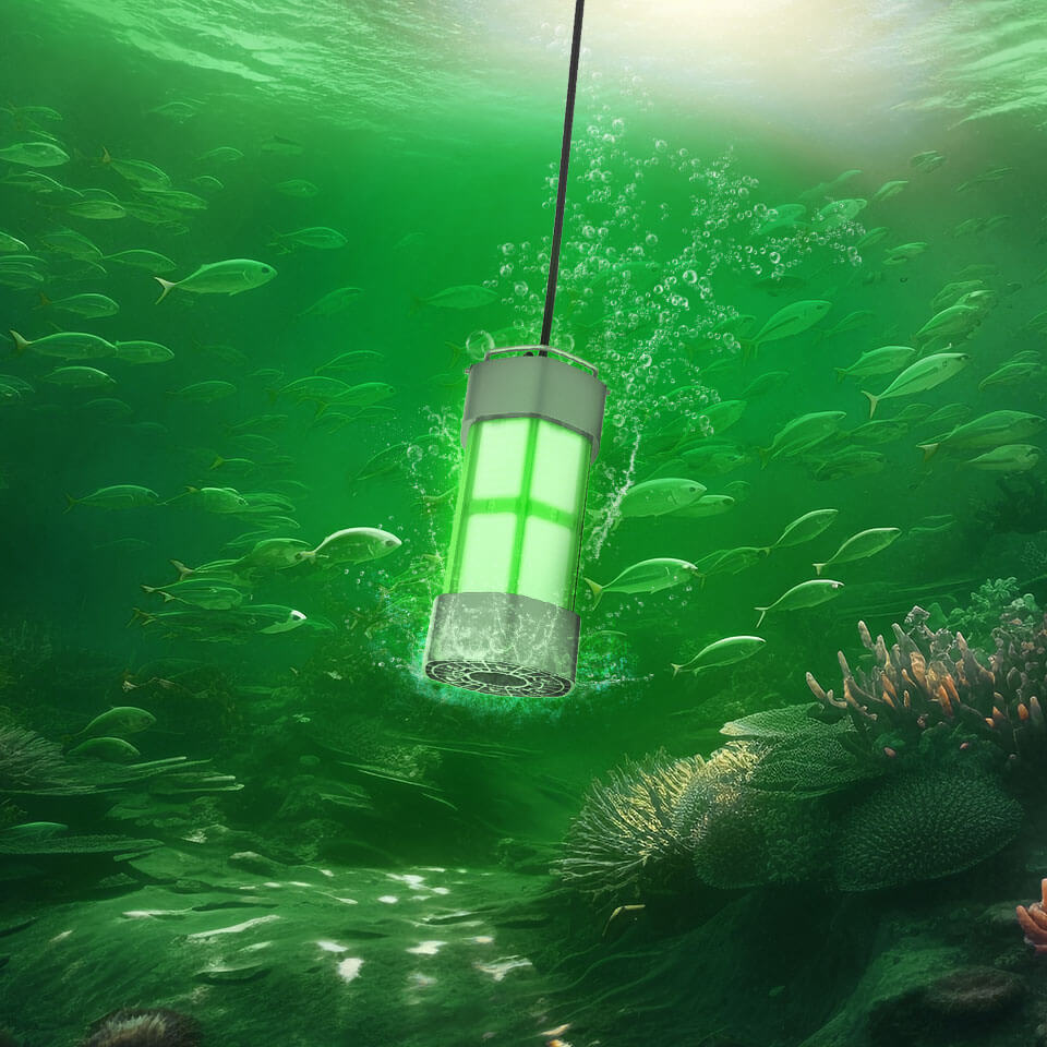 green fishing light with 530nm spectrum