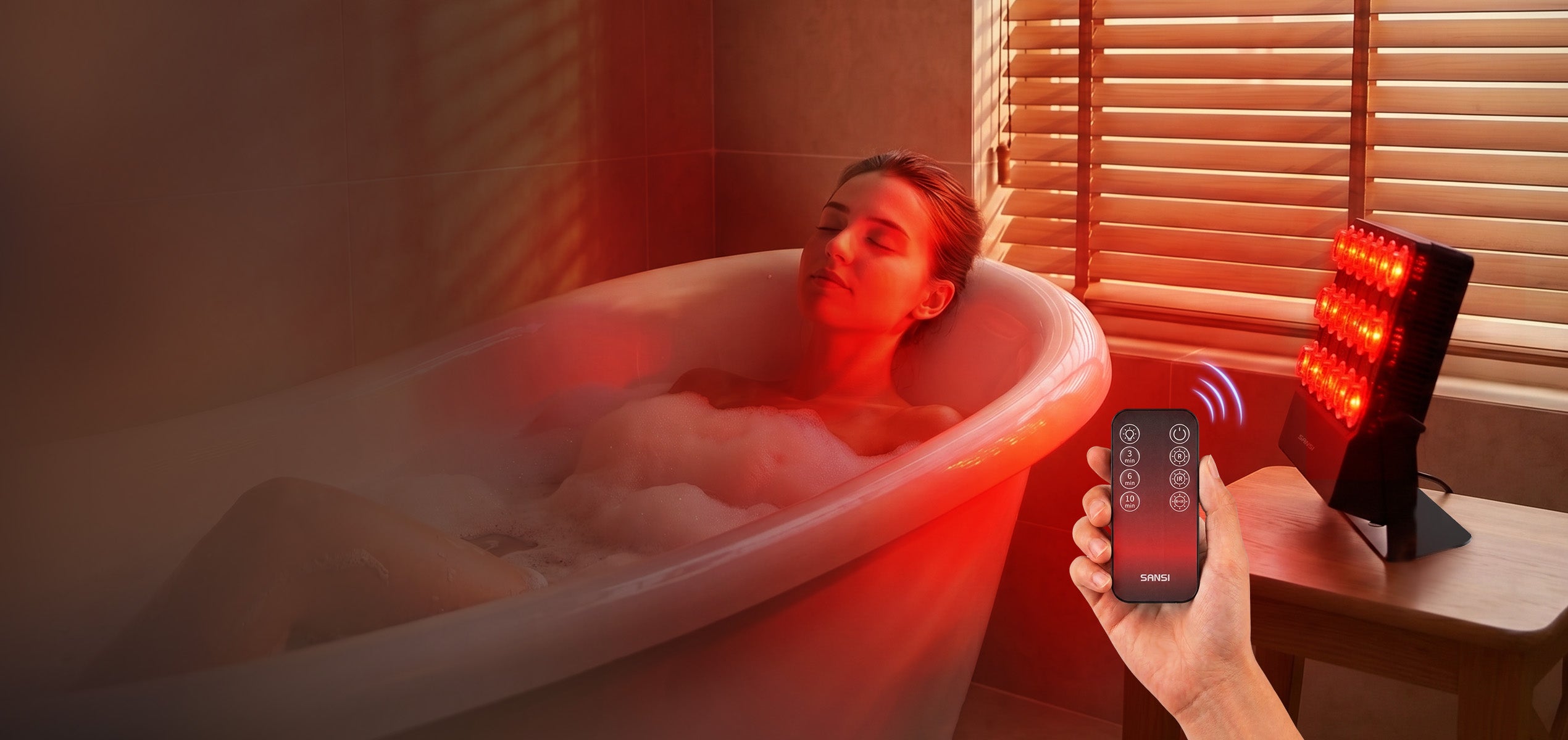 Red Light Therapy Panel - SANSI 80W Dual-Wavelength Treatment