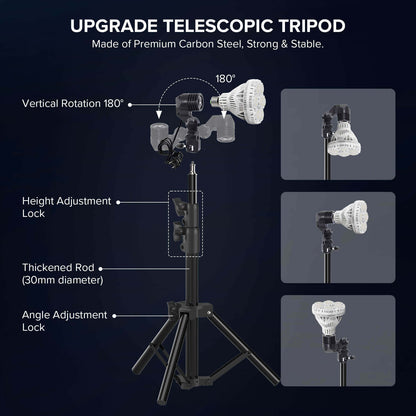 upgraded telescopic tripod