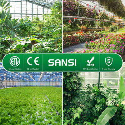 Dimmable 100W LED Grow Light for large plants indoor with ETL, CE, ROHS certification and 5-year warranty