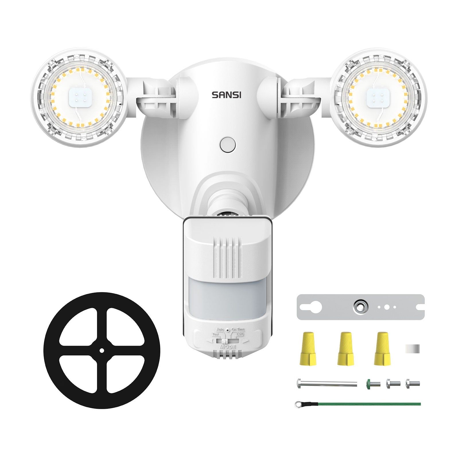 15W LED Security Light (Dusk to Dawn & Motion Sensor), white