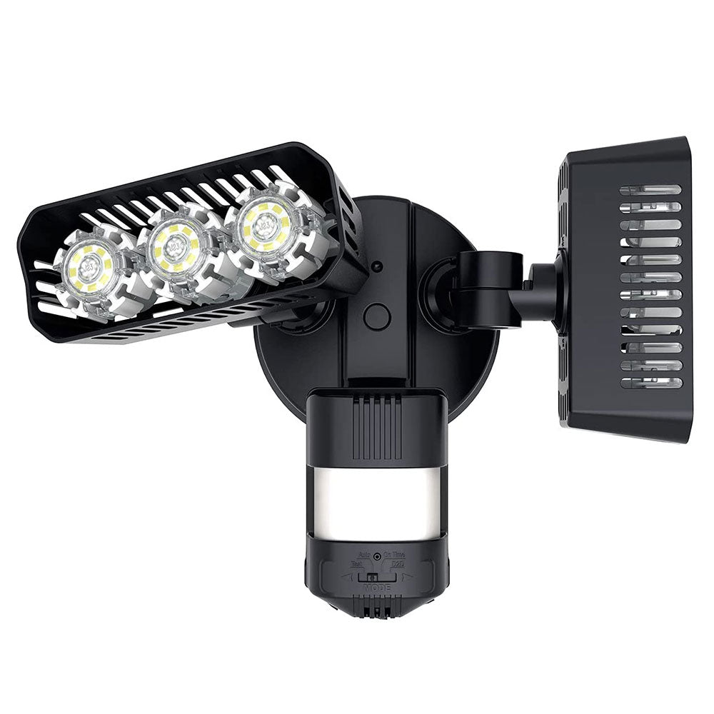27W LED Security Light with the function of Dusk to Dawn and Motion Sensor, black