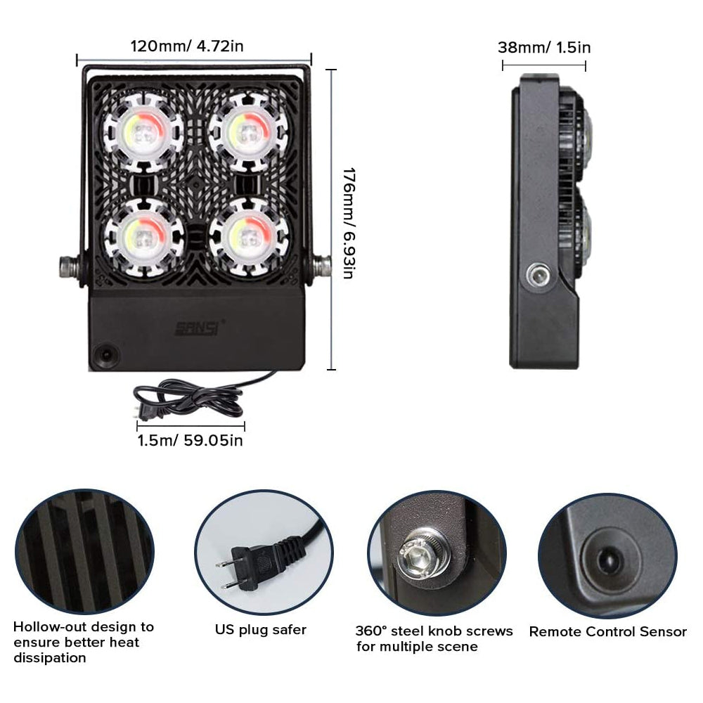 US 30W RGB+Grow Light Bundle