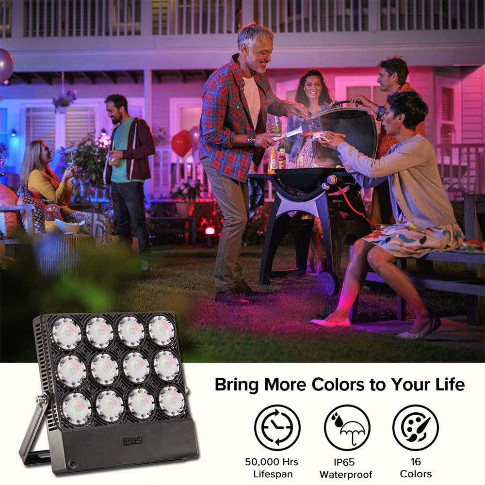 70W RGB LED Flood Light，bring more colors to your life.