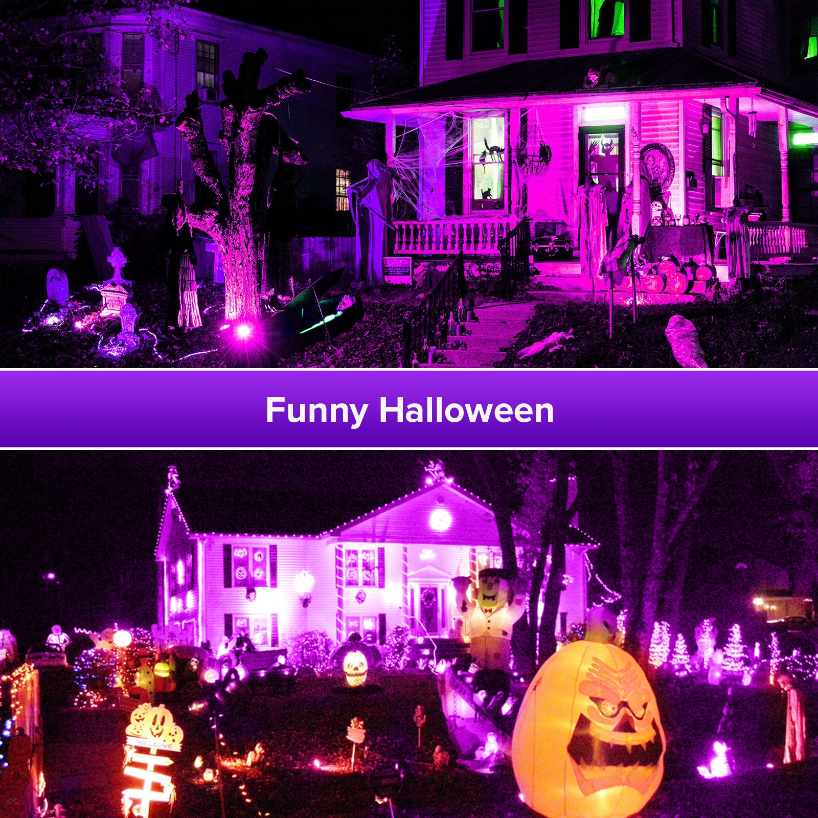 RGB 70W LED Black Light suitable for funny halloween
