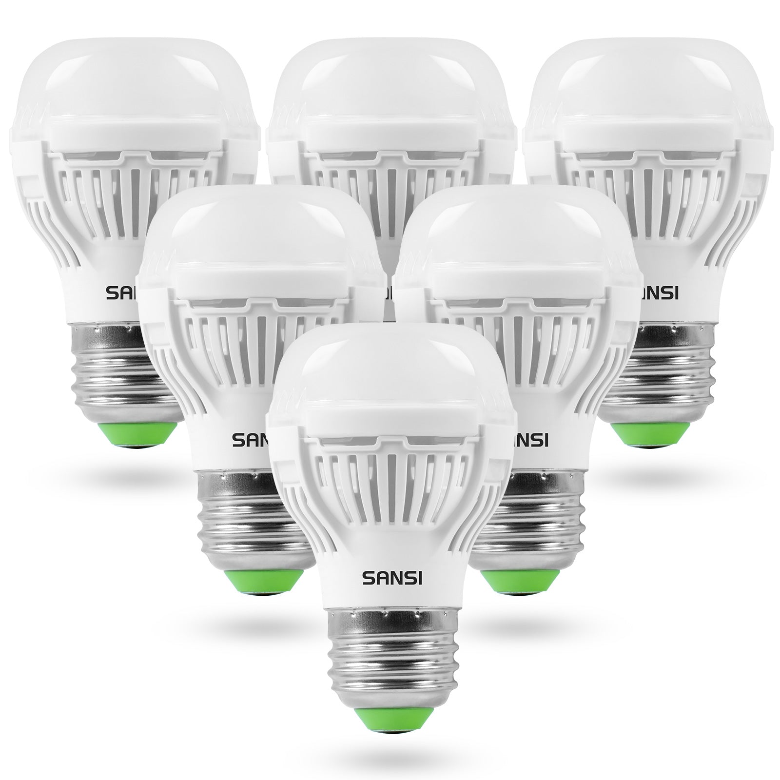 Upgraded A15 9W led light bulb with Flicker-Free for your home, 6 pack
