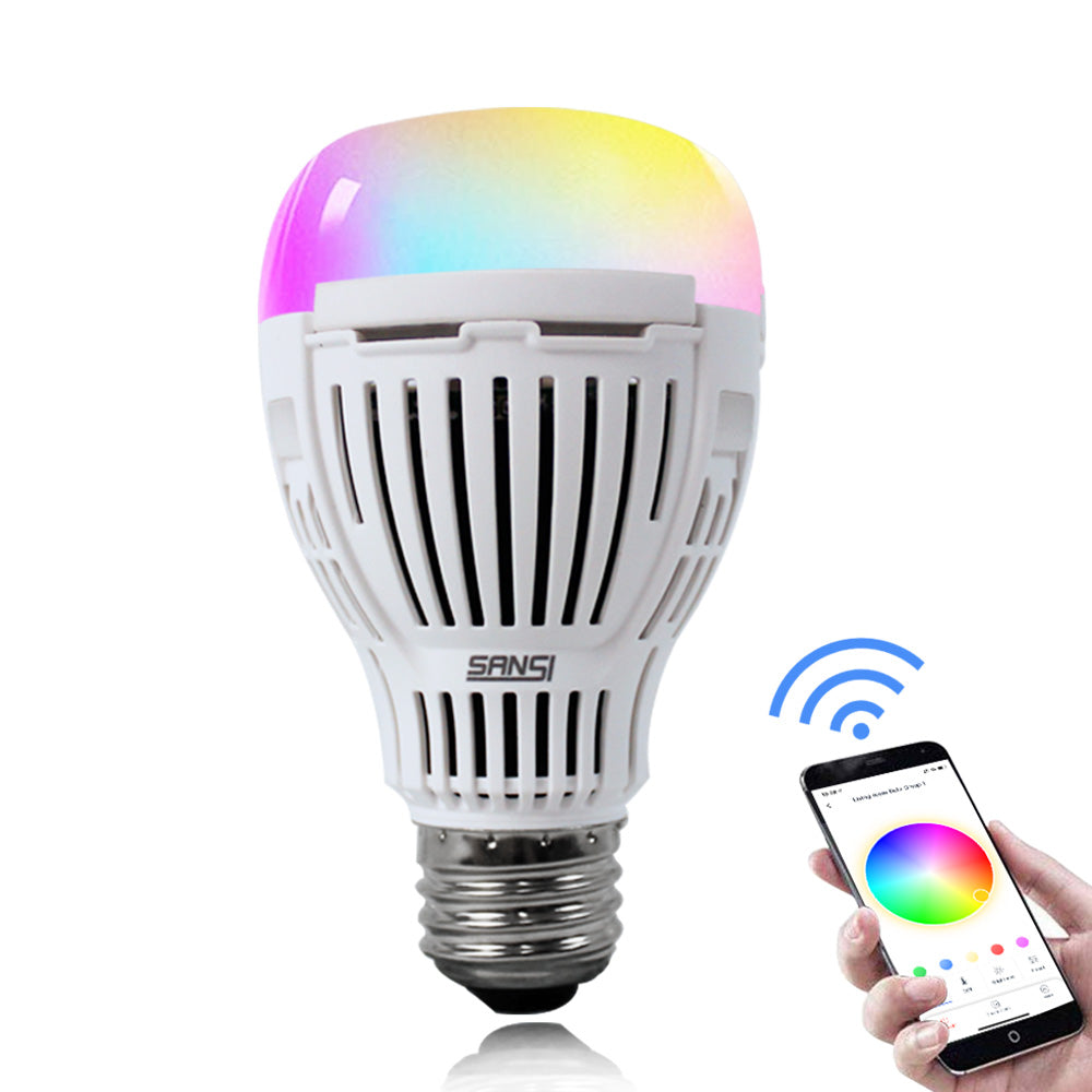 A19 10W LED Smart Light Bulb work with Alex and can be controlled by app