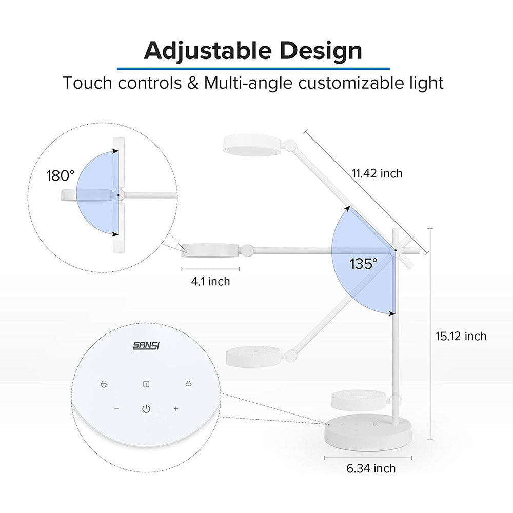 10W LED Desk Lamp has multi-angle to adjust.